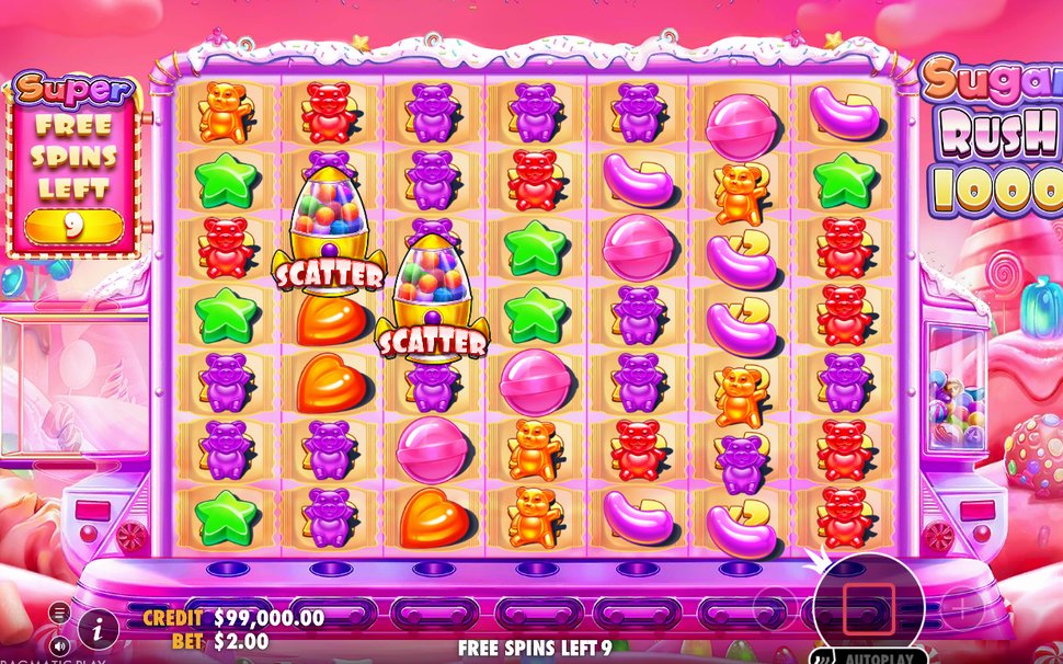 Free Spins round with multiplier spots carried across spins