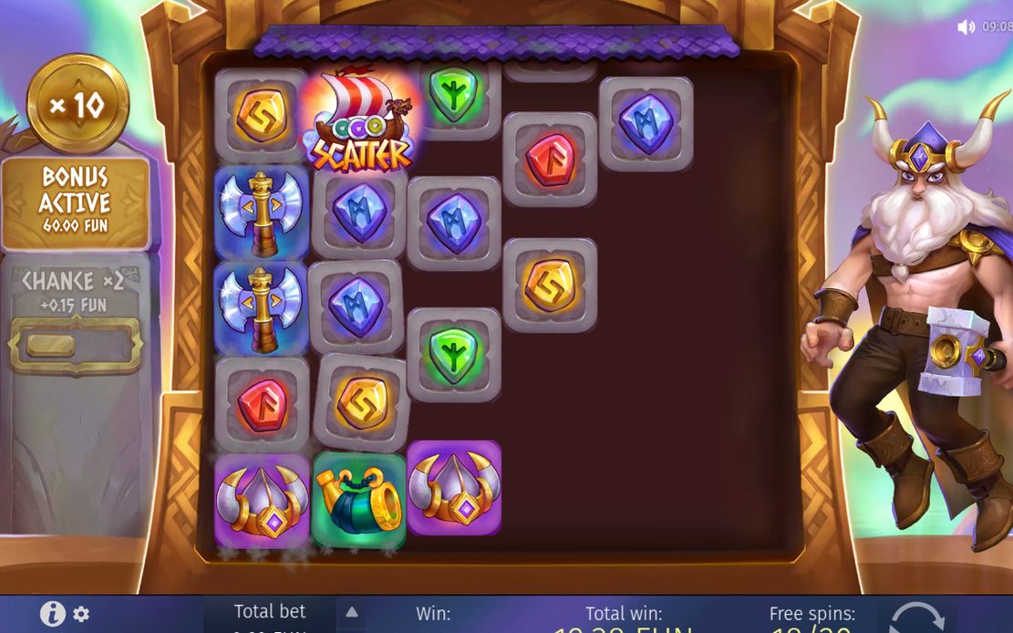 Free Spins round after Retrigger adds five spins