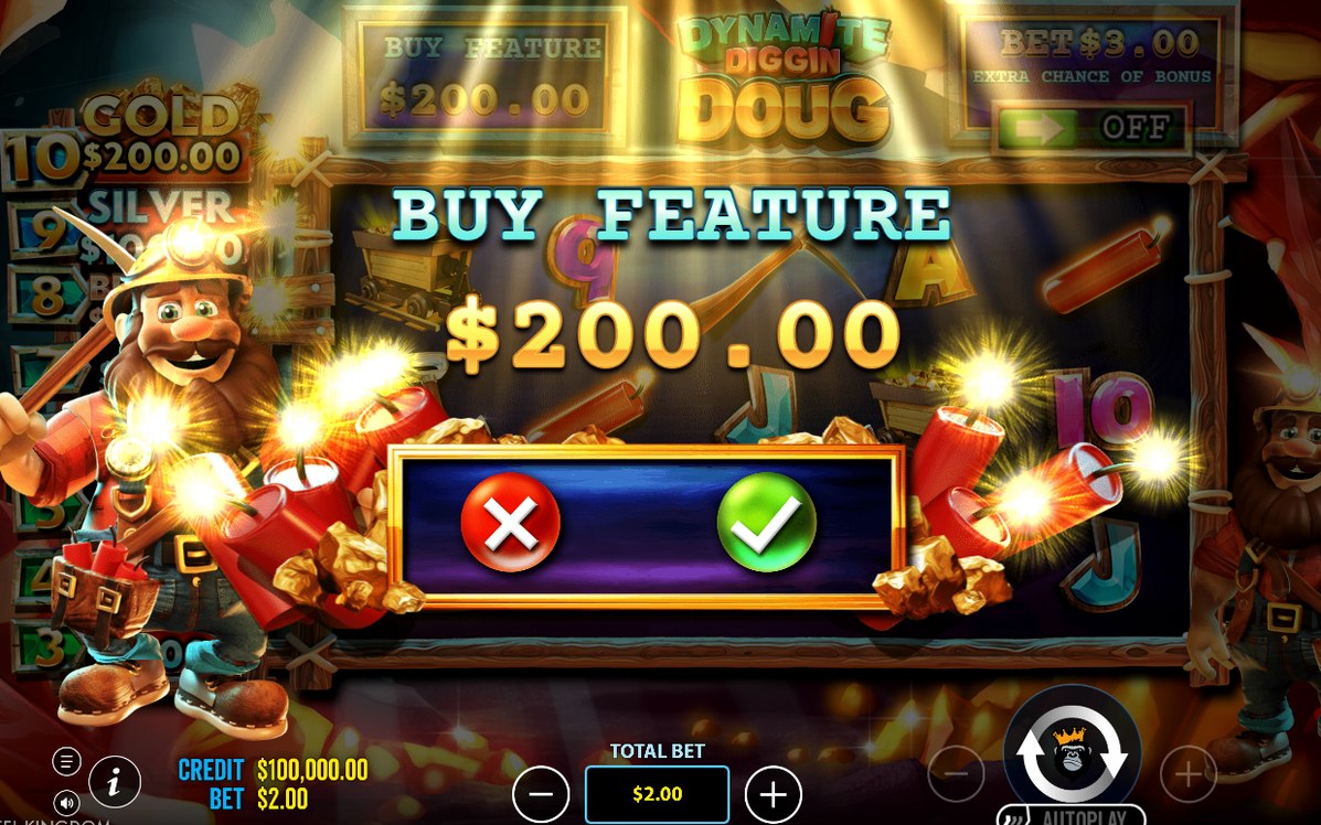 Respin Feature grid with 3 lives shown
